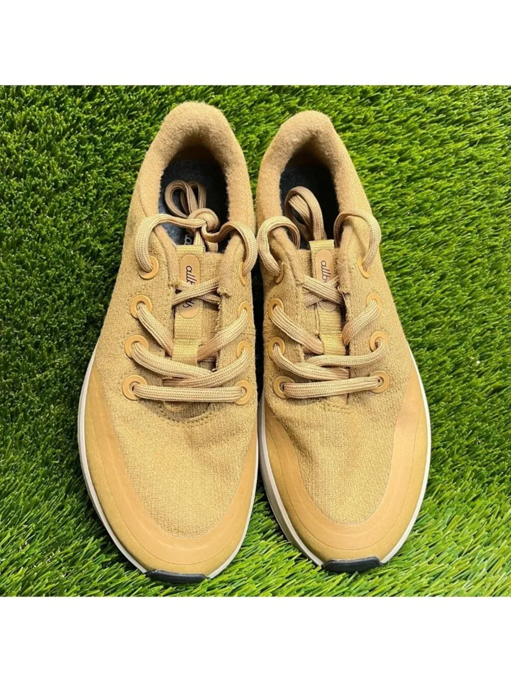 Allbirds Wool Runner Protect Womens Size 8.5 Stony Beige Running Shoes Sneakers